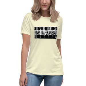 "Captured American Lives Matter" Women's Fashion Fit T-Shirt