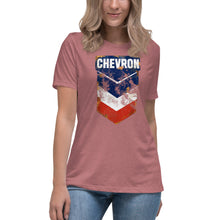 Load image into Gallery viewer, &quot;Chevron Oil Shield&quot; Short Sleeve Women&#39;s Fashion Fit T-Shirt
