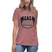 Load image into Gallery viewer, Gas It&#39;s What&#39;s for Civilization Short Sleeve Women&#39;s Fashion Fit T-Shirt
