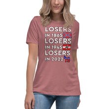 Load image into Gallery viewer, Losers in 1865 Losers in 1945 Losers in 2022 Short Sleeve Women&#39;s Fashion Fit T-Shirt
