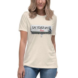 "Eat Fewer Bats" Women's Fashion Fit T-Shirt