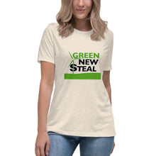 Load image into Gallery viewer, Green New Steal Short Sleeve Women&#39;s Fashion Fit T-Shirt
