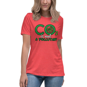 CO2 Is Not A Pollutant Short Sleeve Women's Fashion Fit T-Shirt