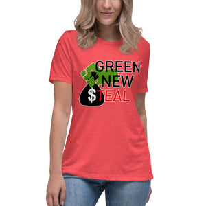 Green New Steal Short Sleeve Women's Fashion Fit T-Shirt