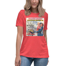 Load image into Gallery viewer, DeSantis Airlines Announcing New Service Short Sleeve Women&#39;s Fashion Fit T-Shirt
