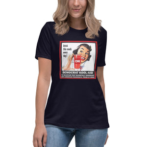 "Democrat Koolaid" short sleeve Women's Fashion Fit T-Shirt