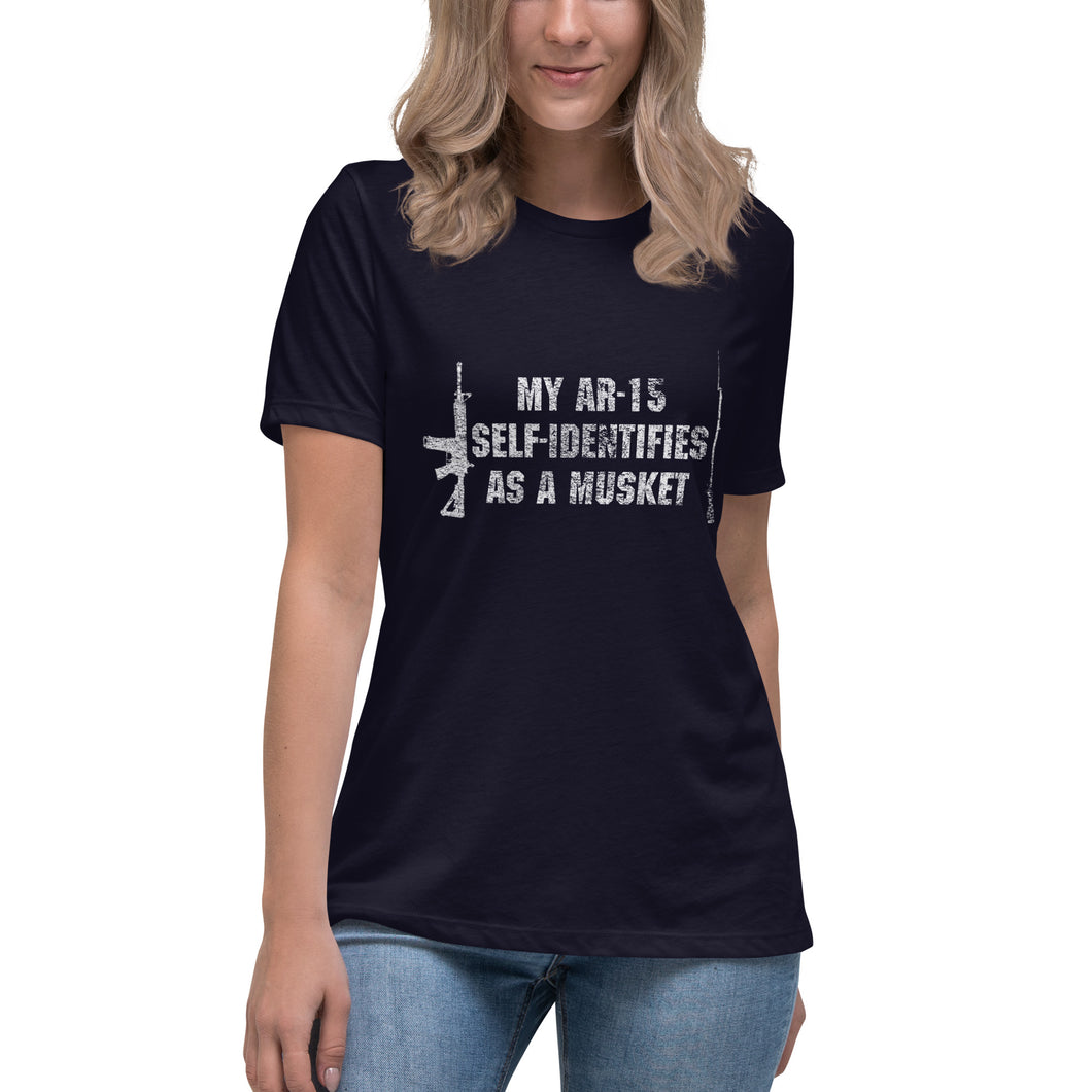My AR-15 Self-Identifies as a Musket Short Sleeve Women's Fashion Fit T-Shirt