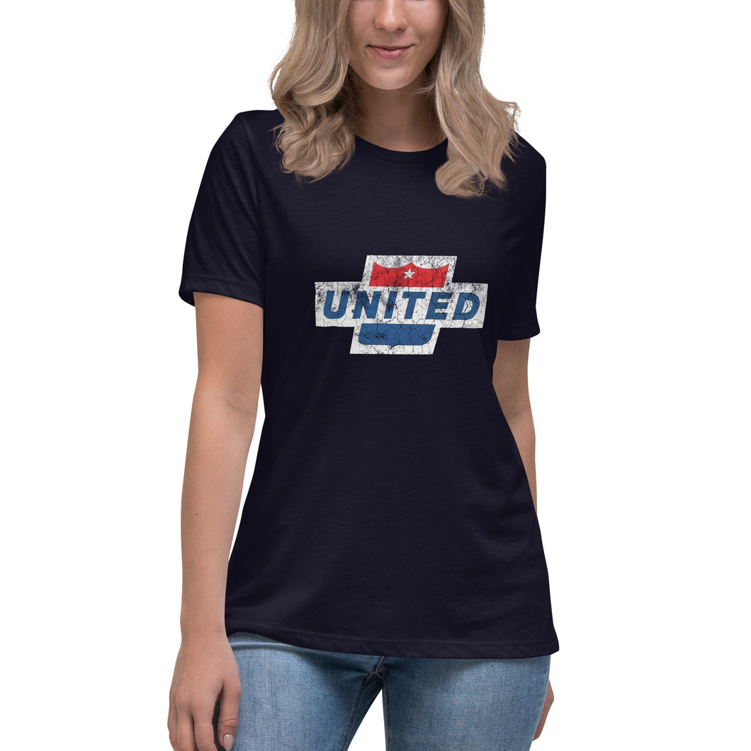 United Airlines Short Sleeve Women's Fashion Fit T-Shirt