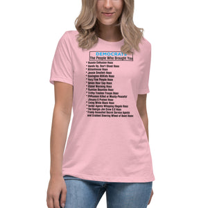 Democrat Hoaxes Short Sleeve Women's Fashion Fit T-Shirt