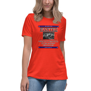 Wanted Threats to Democracy Bitter Clingers Deplorables Short Sleeve Women's Fashion Fit T-Shirt