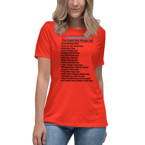 Democrat Hoaxes Short Sleeve Women's Fashion Fit T-Shirt