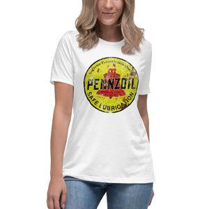 "Pennzoil Oil Shield" Short Sleeve Women's Fashion Fit T-Shirt